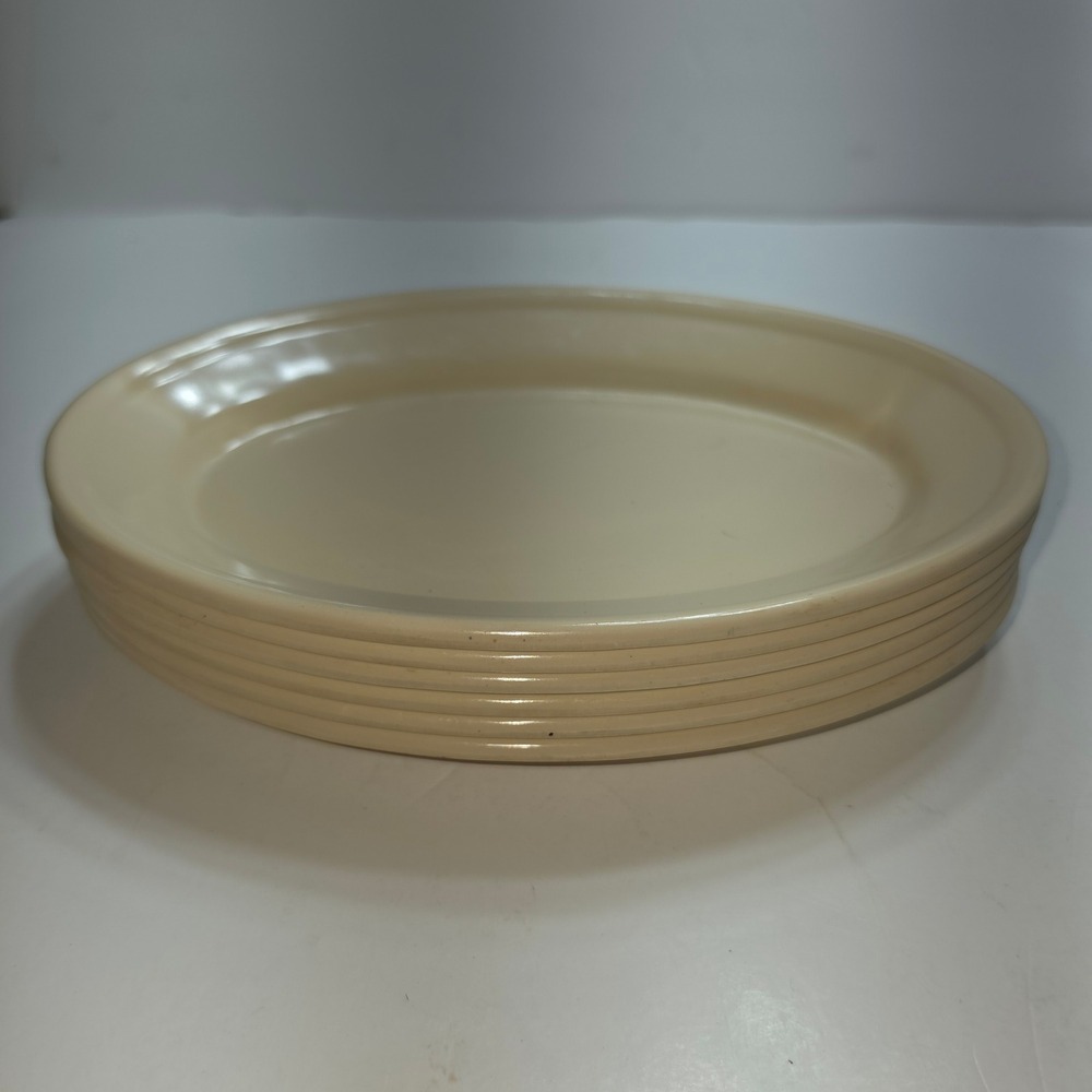 Don-Ite 9.25 Inch Oval Platter Set of 6 Cream Melamine Restaurant Ware NSF